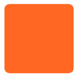 Microsoft(Windows) Orange Square Emoji