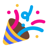 Microsoft(Windows) Party Popper Emoji