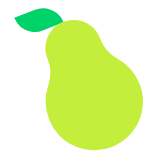 Microsoft(Windows) Pear Emoji