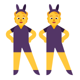 Microsoft(Windows) People With Bunny Ears Emoji