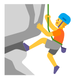 Microsoft(Windows) Person Climbing Emoji