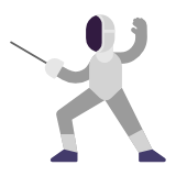 Microsoft(Windows) Person Fencing Emoji