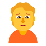 Microsoft(Windows) Person Frowning Emoji