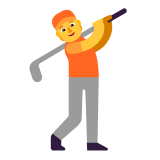 Microsoft(Windows) Person Golfing Emoji