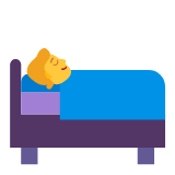 Microsoft(Windows) Person In Bed Emoji