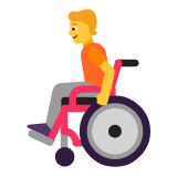 Microsoft(Windows) Person In Manual Wheelchair Emoji