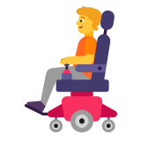 Microsoft(Windows) Person In Motorized Wheelchair Emoji