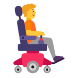 Microsoft(Windows) Person In Motorized Wheelchair Facing Right Emoji