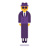 Microsoft(Windows) Person In Suit Levitating Emoji