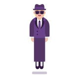 Microsoft(Windows) Person In Suit Levitating: Medium-Light Skin Tone Emoji