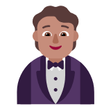 Microsoft(Windows) Person In Tuxedo: Medium Skin Tone Emoji