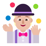 Microsoft(Windows) Person Juggling: Medium-Light Skin Tone Emoji