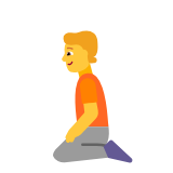 Microsoft(Windows) Person Kneeling Emoji