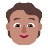 Microsoft(Windows) Person: Medium Skin Tone Emoji