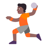 Microsoft(Windows) Person Playing Handball: Medium-Dark Skin Tone Emoji