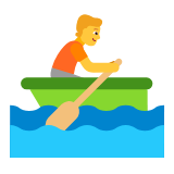 Microsoft(Windows) Person Rowing Boat Emoji