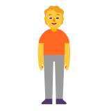 Microsoft(Windows) Person Standing Emoji