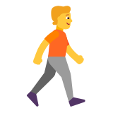 Microsoft(Windows) Person Walking Facing Right Emoji