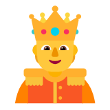 Microsoft(Windows) Person With Crown Emoji