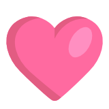 Microsoft(Windows) Pink Heart Emoji