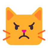 Microsoft(Windows) Pouting Cat Emoji