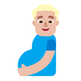 Microsoft(Windows) Pregnant Man: Medium-Light Skin Tone Emoji