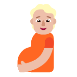 Microsoft(Windows) Pregnant Person: Medium-Light Skin Tone Emoji