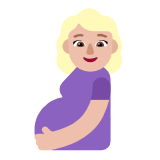 Microsoft(Windows) Pregnant Woman: Medium-Light Skin Tone Emoji