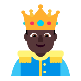 Microsoft(Windows) Prince: Dark Skin Tone Emoji