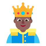 Microsoft(Windows) Prince: Medium-Dark Skin Tone Emoji