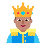 Microsoft(Windows) Prince: Medium Skin Tone Emoji