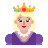 Microsoft(Windows) Princess: Medium-Light Skin Tone Emoji