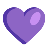 Microsoft(Windows) Purple Heart Emoji