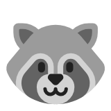 Microsoft(Windows) Raccoon Emoji