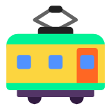 Microsoft(Windows) Railway Car Emoji