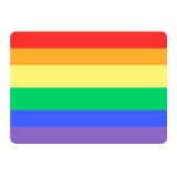 Microsoft(Windows) Rainbow Flag Emoji