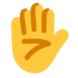 Microsoft(Windows) Raised Hand Emoji