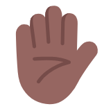 Microsoft(Windows) Raised Hand: Medium-Dark Skin Tone Emoji