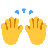 Microsoft(Windows) Raising Hands Emoji