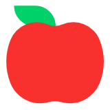 Microsoft(Windows) Red Apple Emoji