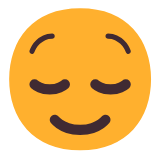 Microsoft(Windows) Relieved Face Emoji