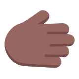 Microsoft(Windows) Rightwards Hand: Medium-Dark Skin Tone Emoji