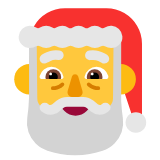 Microsoft(Windows) Santa Claus Emoji