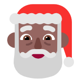 Microsoft(Windows) Santa Claus: Medium-Dark Skin Tone Emoji