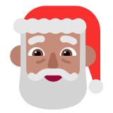 Microsoft(Windows) Santa Claus: Medium Skin Tone Emoji