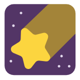 Microsoft(Windows) Shooting Star Emoji