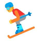 Microsoft(Windows) Skier Emoji