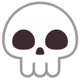 Microsoft(Windows) Skull Emoji