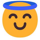 Microsoft(Windows) Smiling Face With Halo Emoji