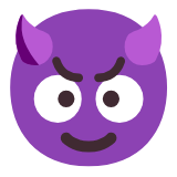 Microsoft(Windows) Smiling Face With Horns Emoji